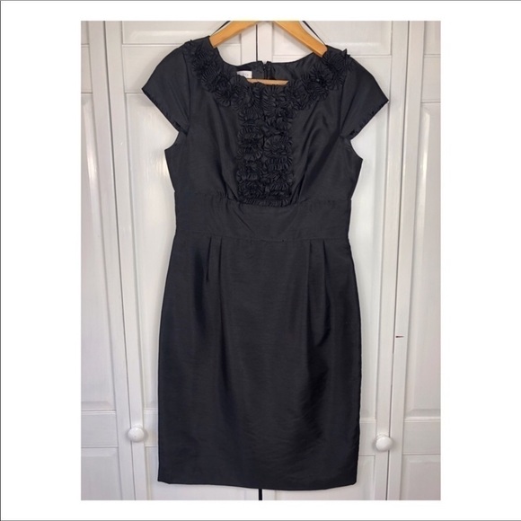 LONDON TIMES DRESS, FLORAL LITTLE BLACK COCKTAIL DRESS l 0731 - Picture 2 of 5